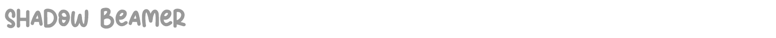 Shadow Beamer font preview